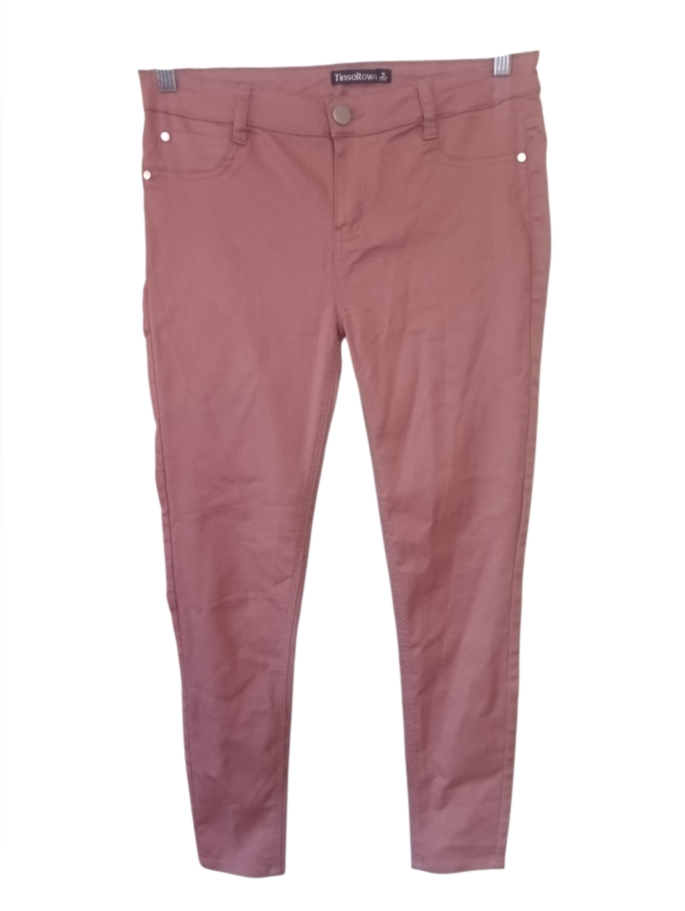 NWOT Tinseltown Womens Stretch Skinny Jeans Dusty Rose Size 9